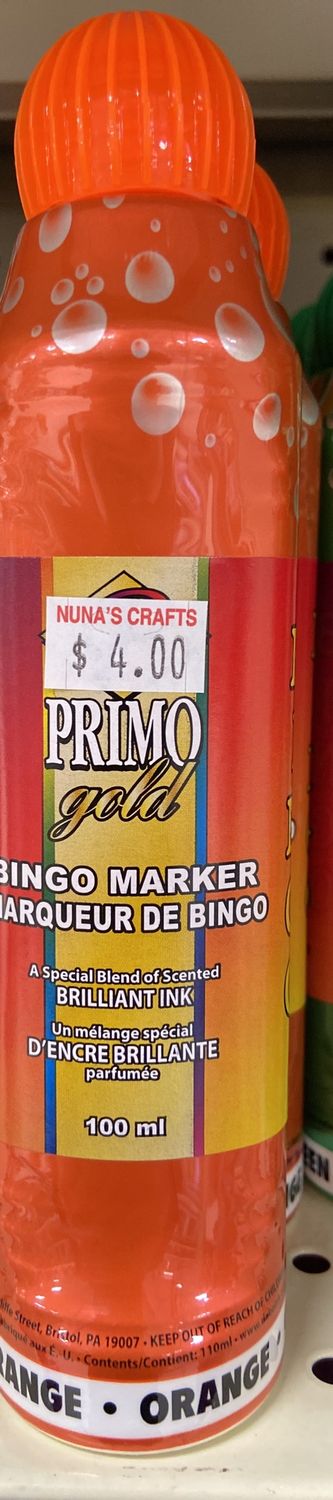 Primo Gold: Orange Bingo Marker