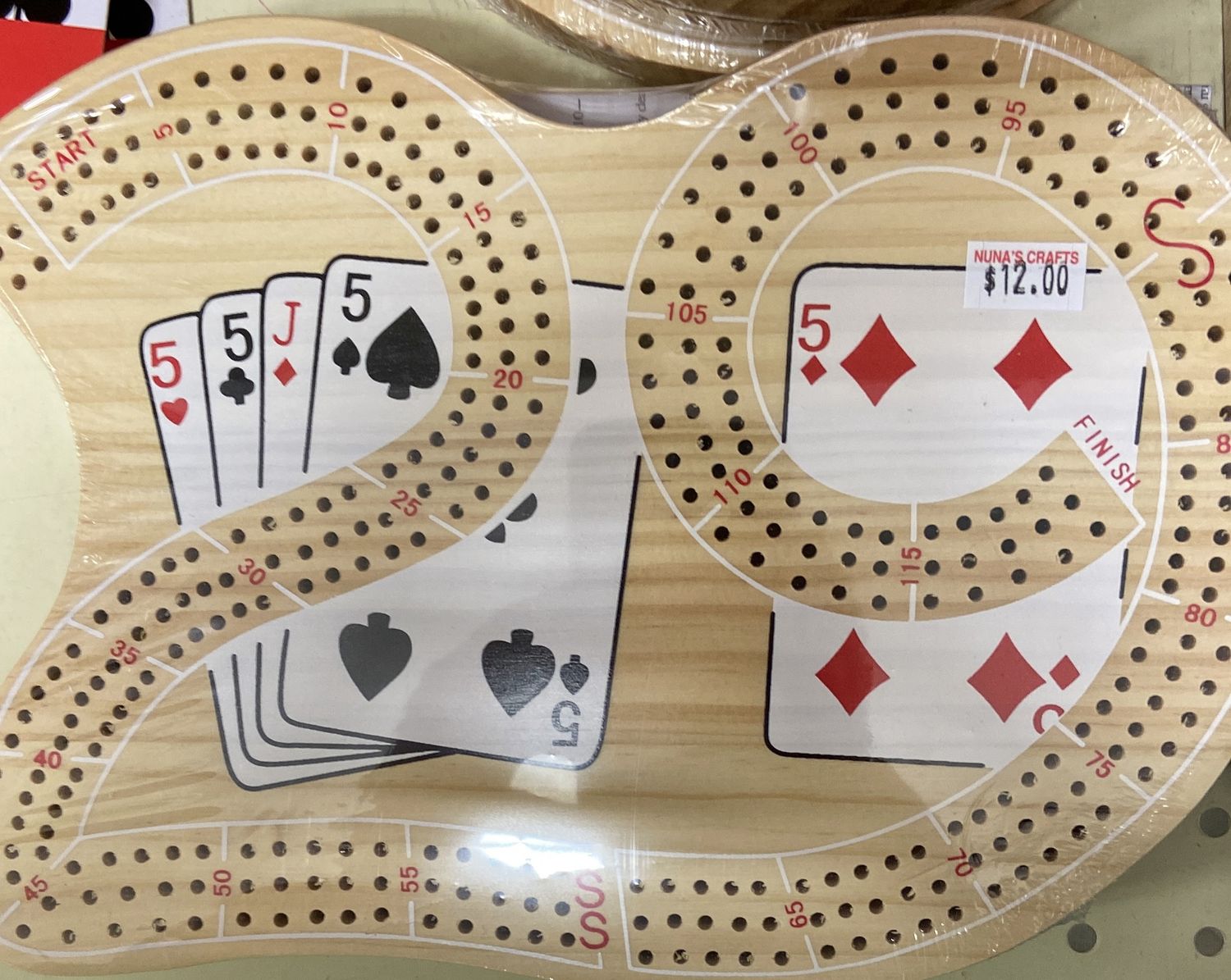 Wooden Cribbage Board “29”