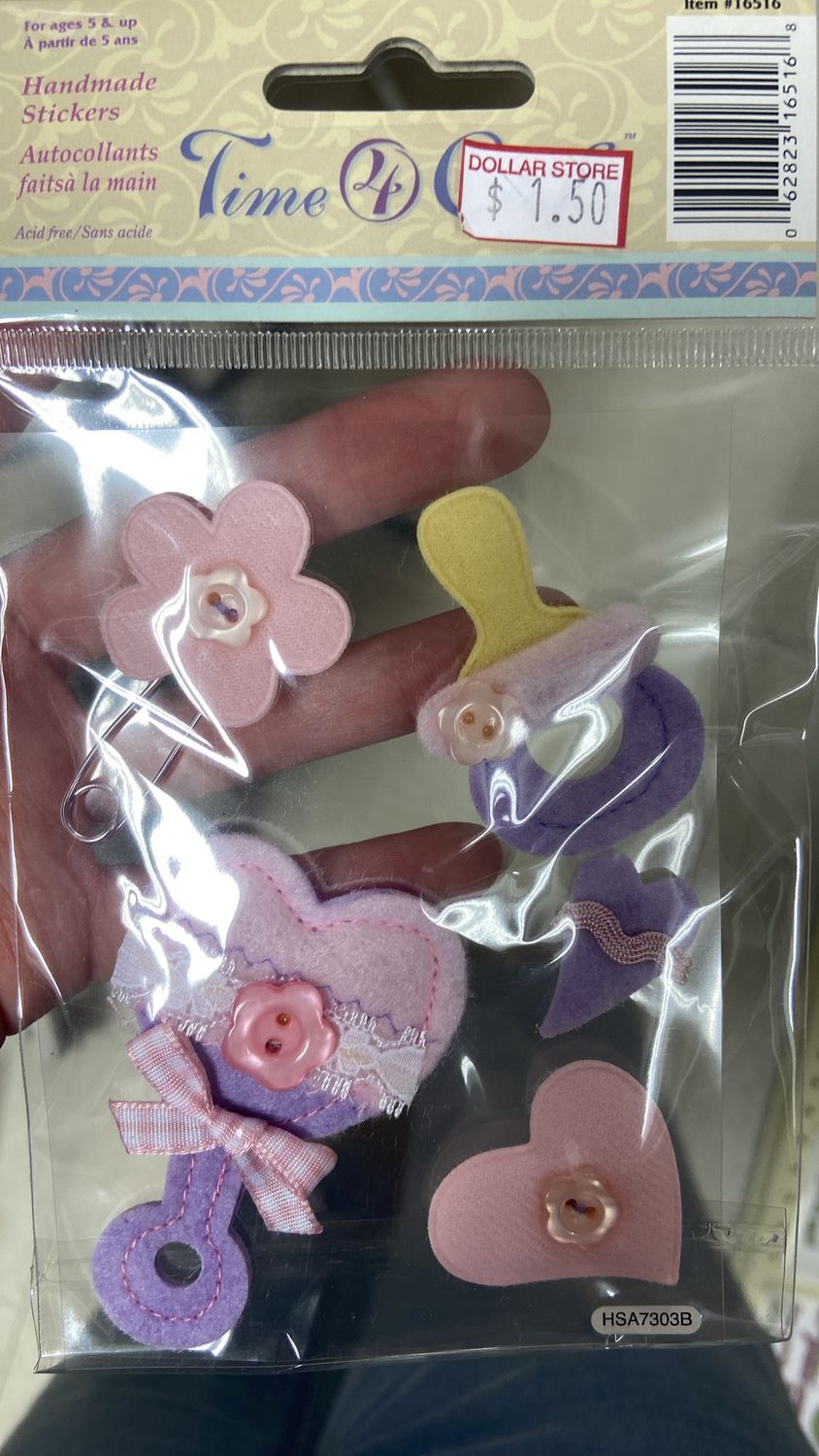 Time 4 Crafts: Felt Baby Girl &amp; Boy Stickers