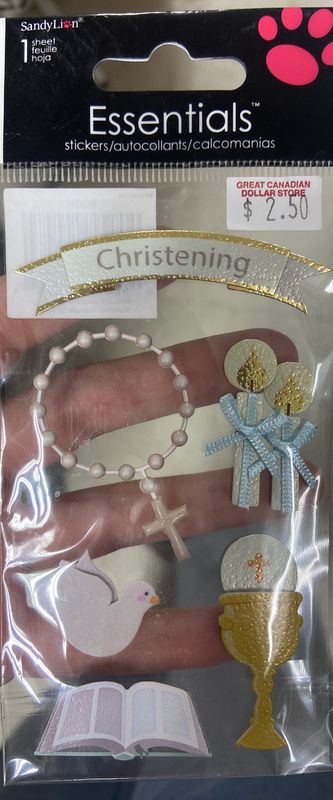 Essentials: Christening Themed Stickers