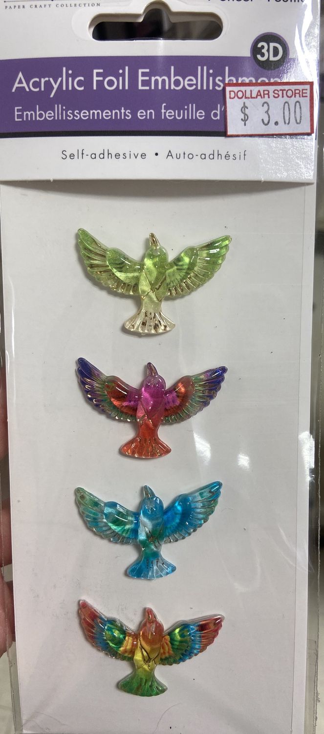 MultiCraft: 3D Magpie Acrylic Foil Embellishments