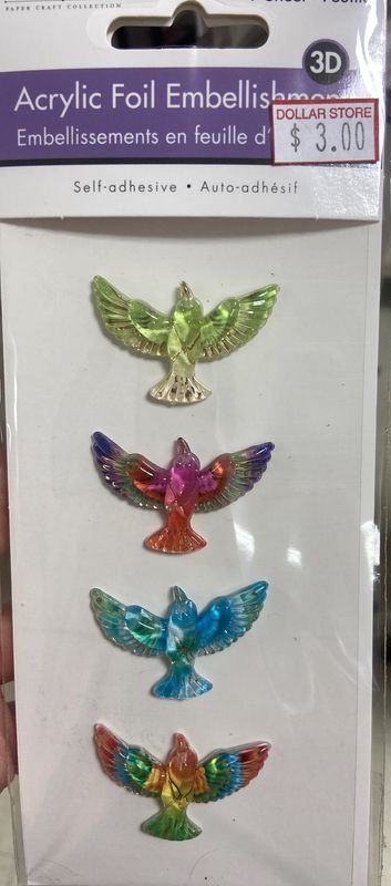 MultiCraft: 3D Magpie Acrylic Foil Embellishments