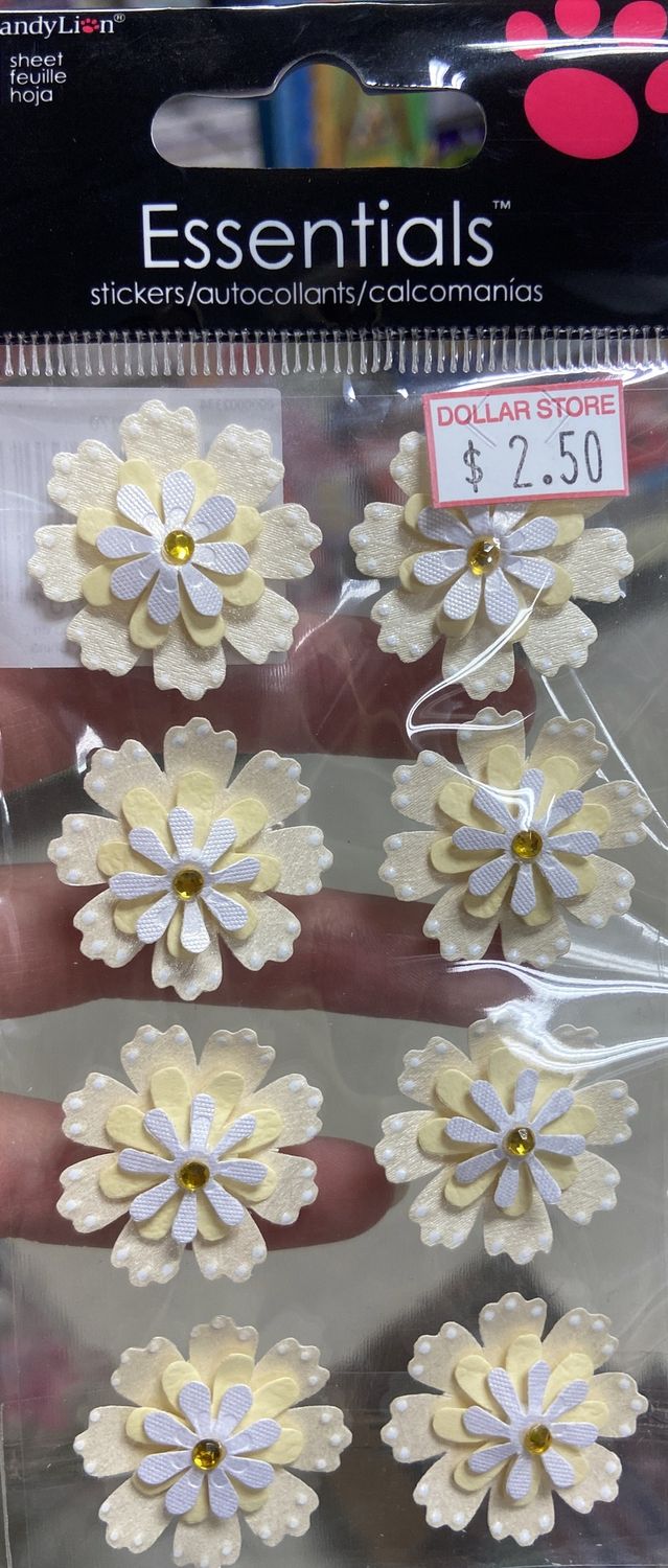 Essentials: Ivory Flower Stickers
