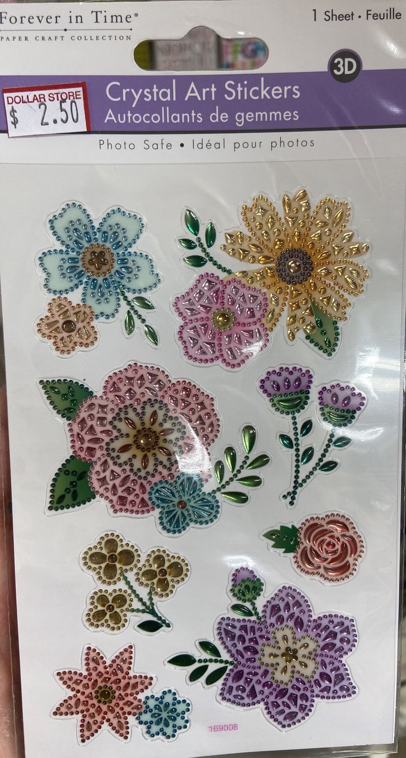 MultiCraft: Floral Crystal Art Stickers