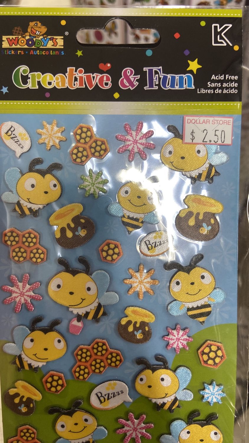 Woodys Stickers: Bee Themed