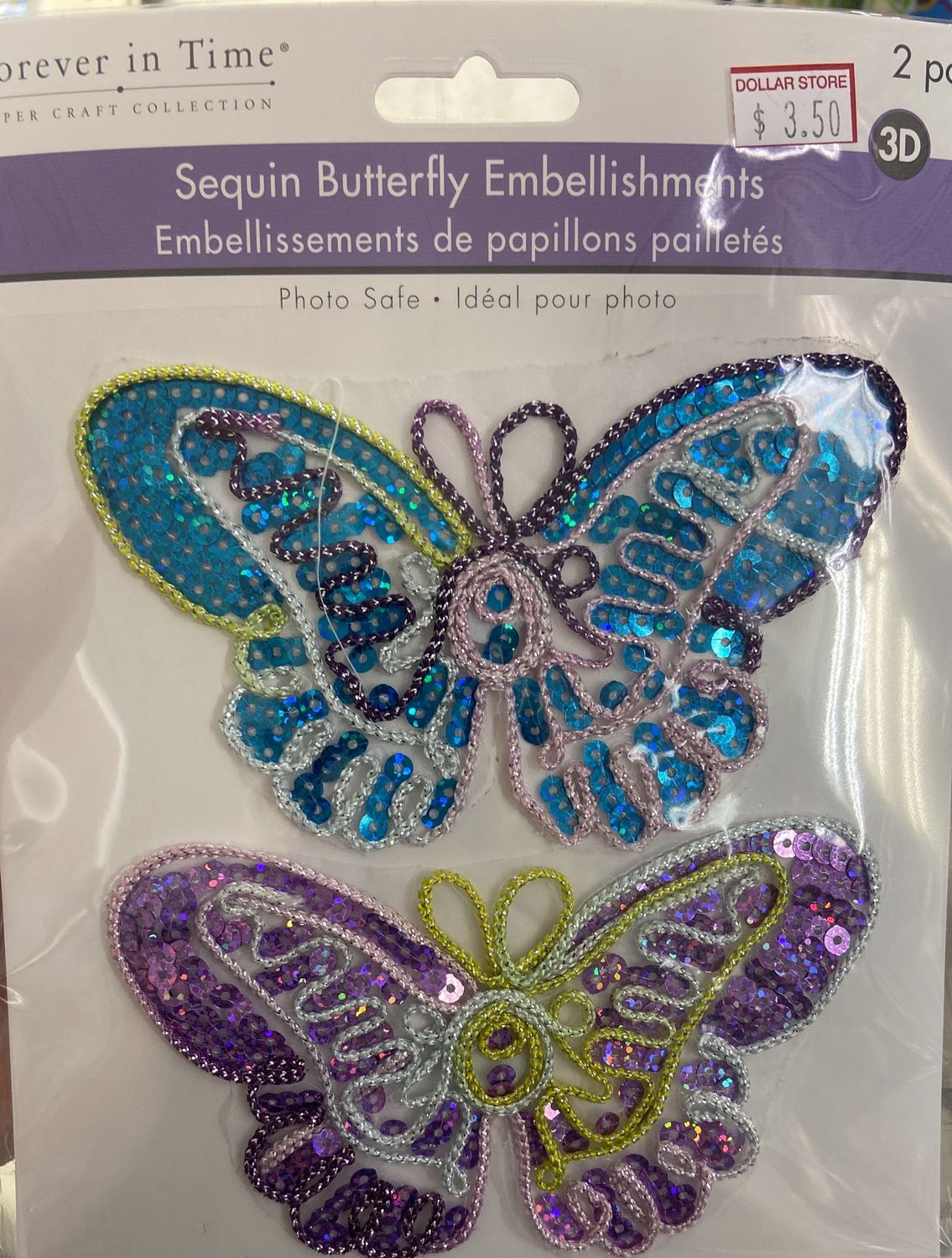 MultiCraft: Bold - Butterfly Sequin Embellishments