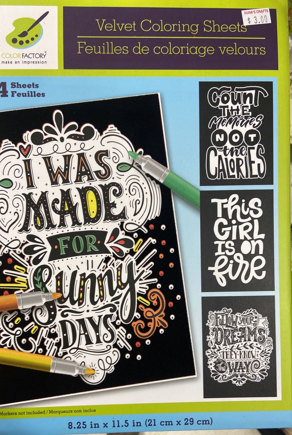 Color Factory: Velvet Coloring Sheets