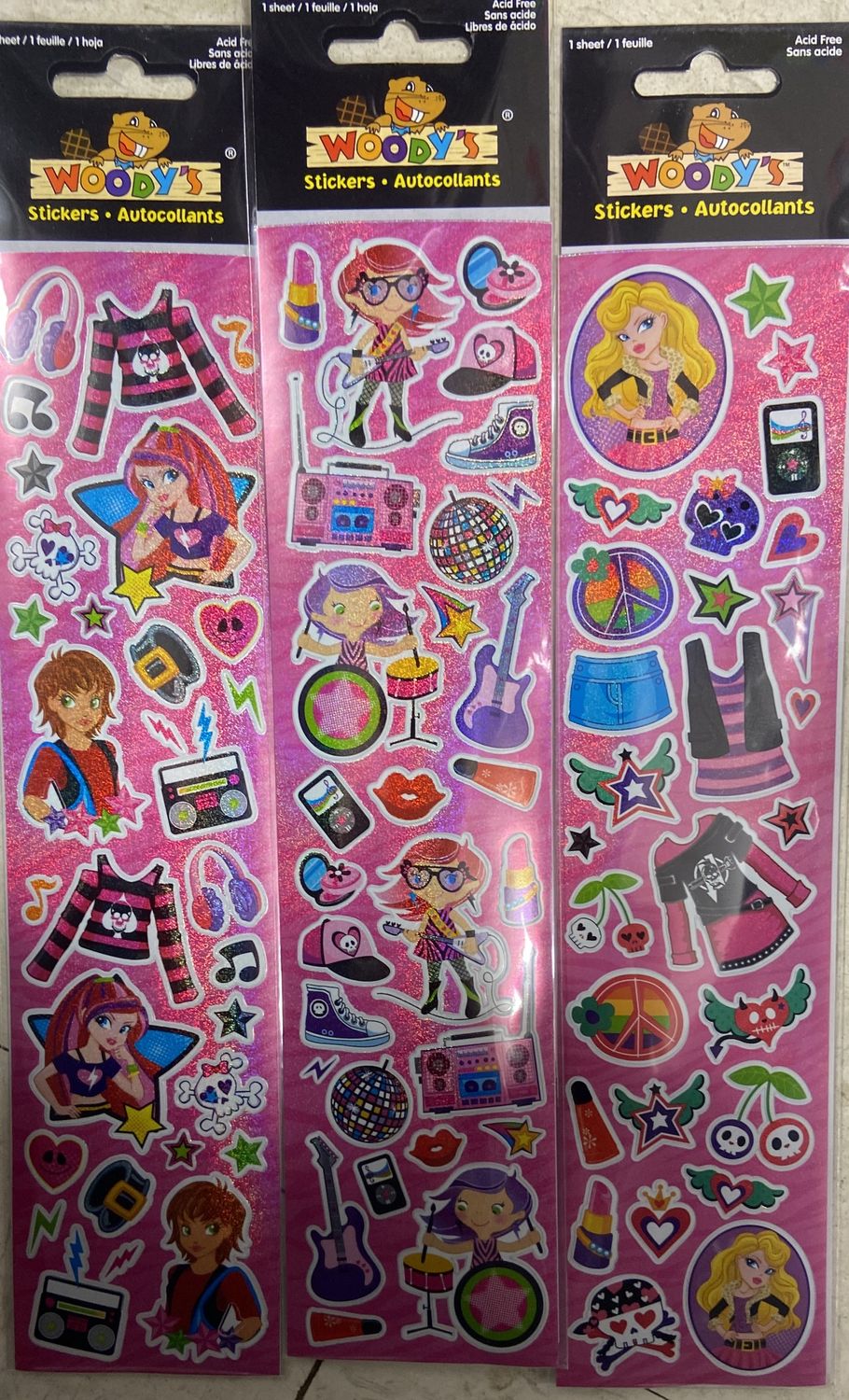 Woodys Stickers: Asst. Foil Stickers
