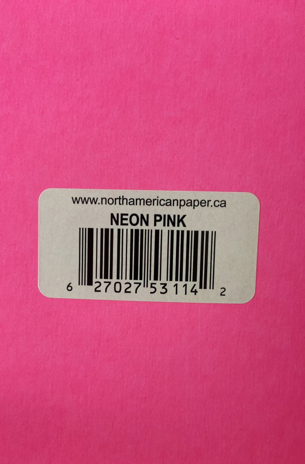 Neon Pink Bristol Board