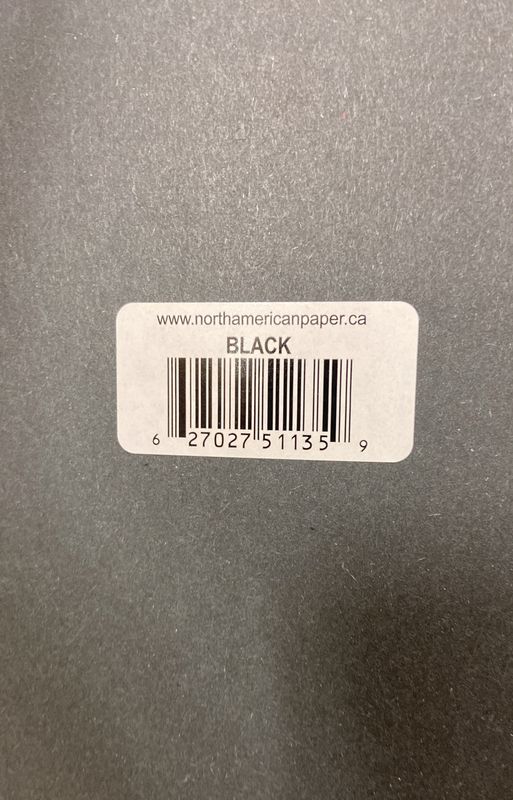 Black Bristol Board