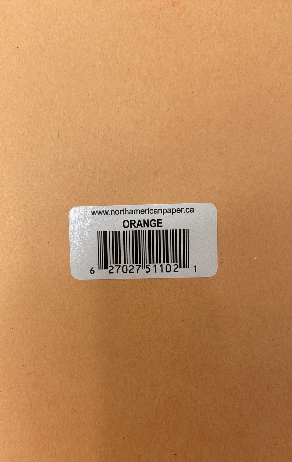 Orange Bristol Board