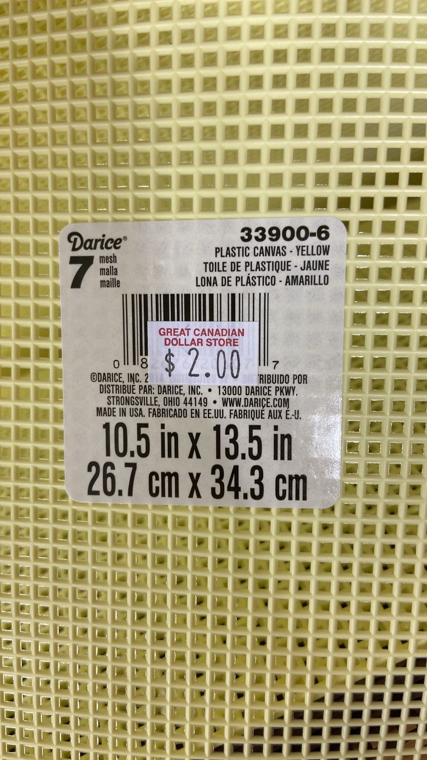 Yellow Plastic Mesh Canvas