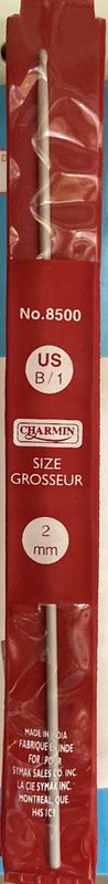 Charmin: US B/1 Hook Knitting Needle
