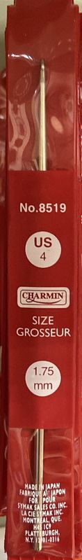 Charmin: US 4 Hook Knitting Needle