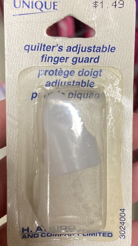 Quilters Adjustable Finger Guard