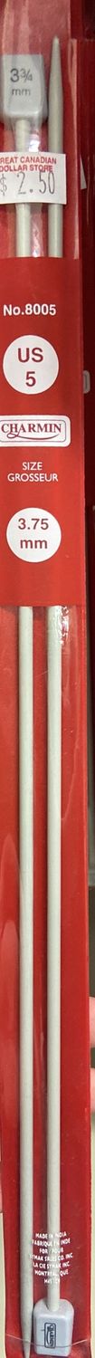 Charmin: US 5 Aluminium Knitting Needles