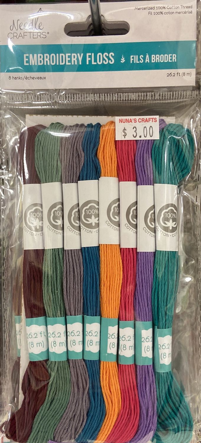 Needle Crafters: Asst. Glamour Embroidery Floss