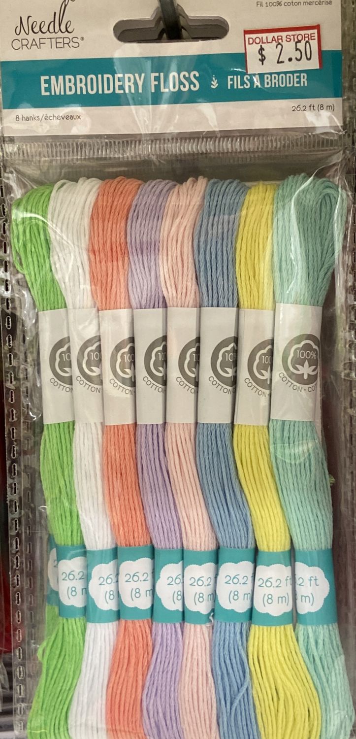 Needle Crafters: Asst. Pastels Embroidery Floss