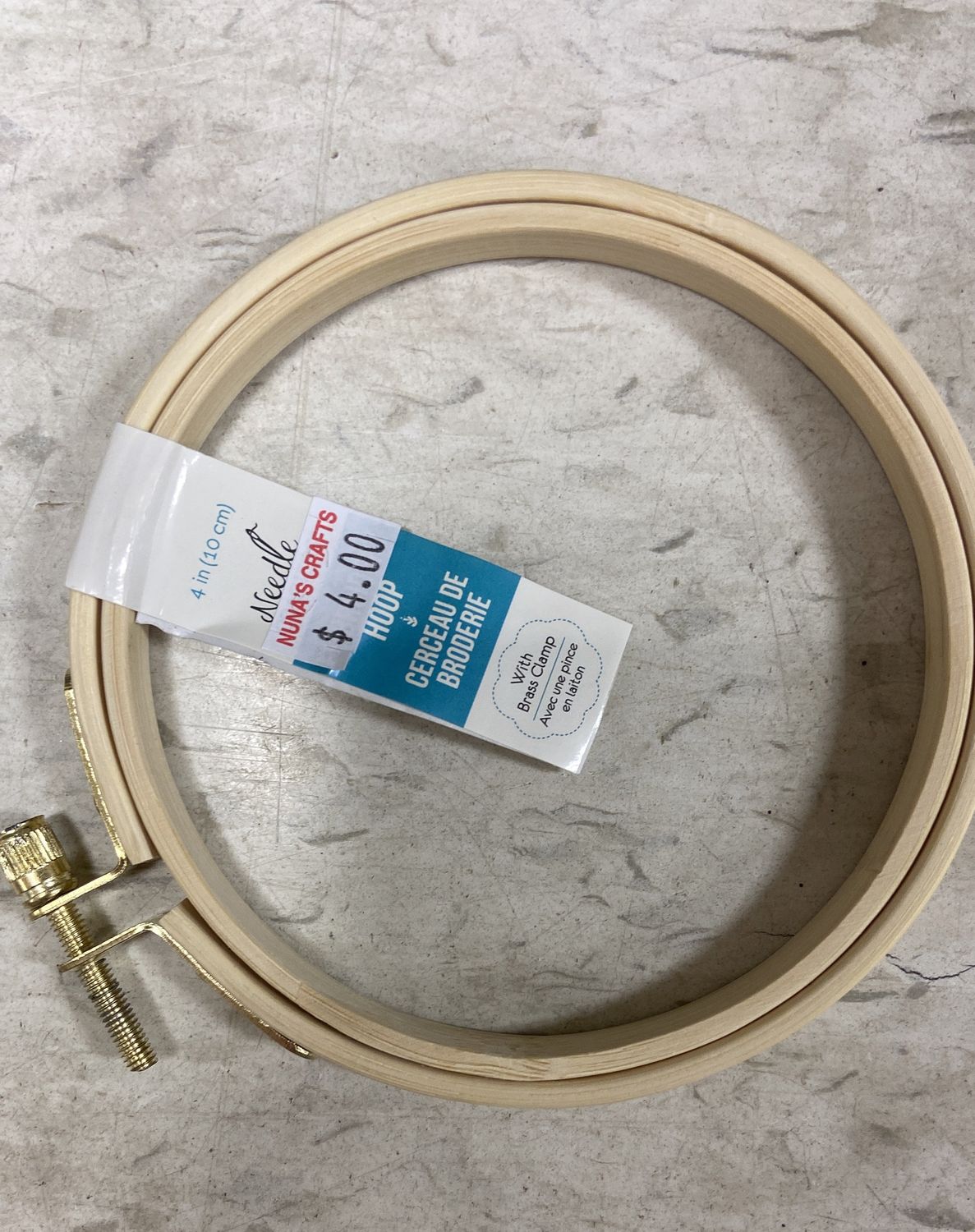 Needle Crafters: 4&quot; Wooden Embroidery Hoop