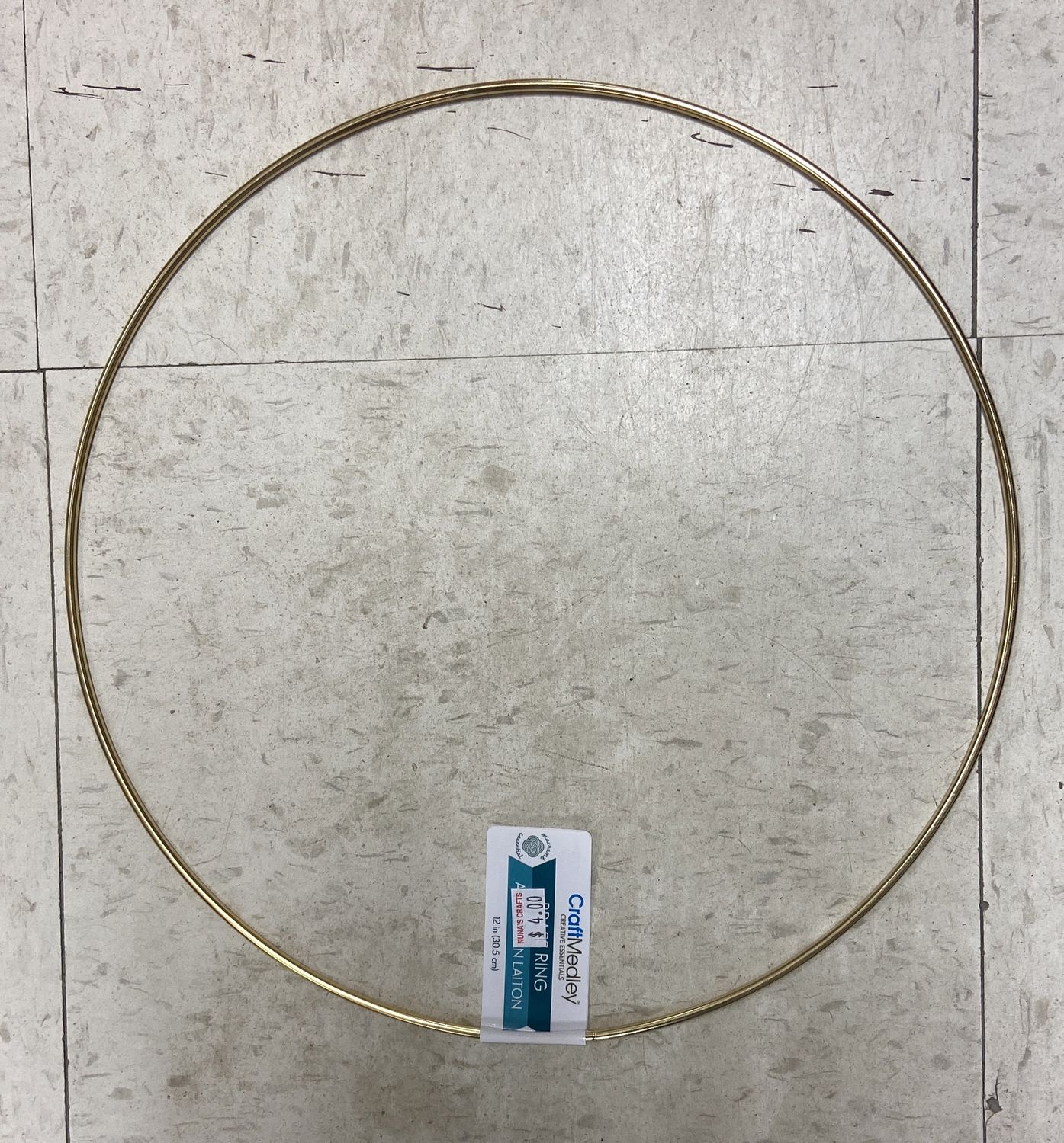 Craft Medley: 12&quot; Brass Rings Round