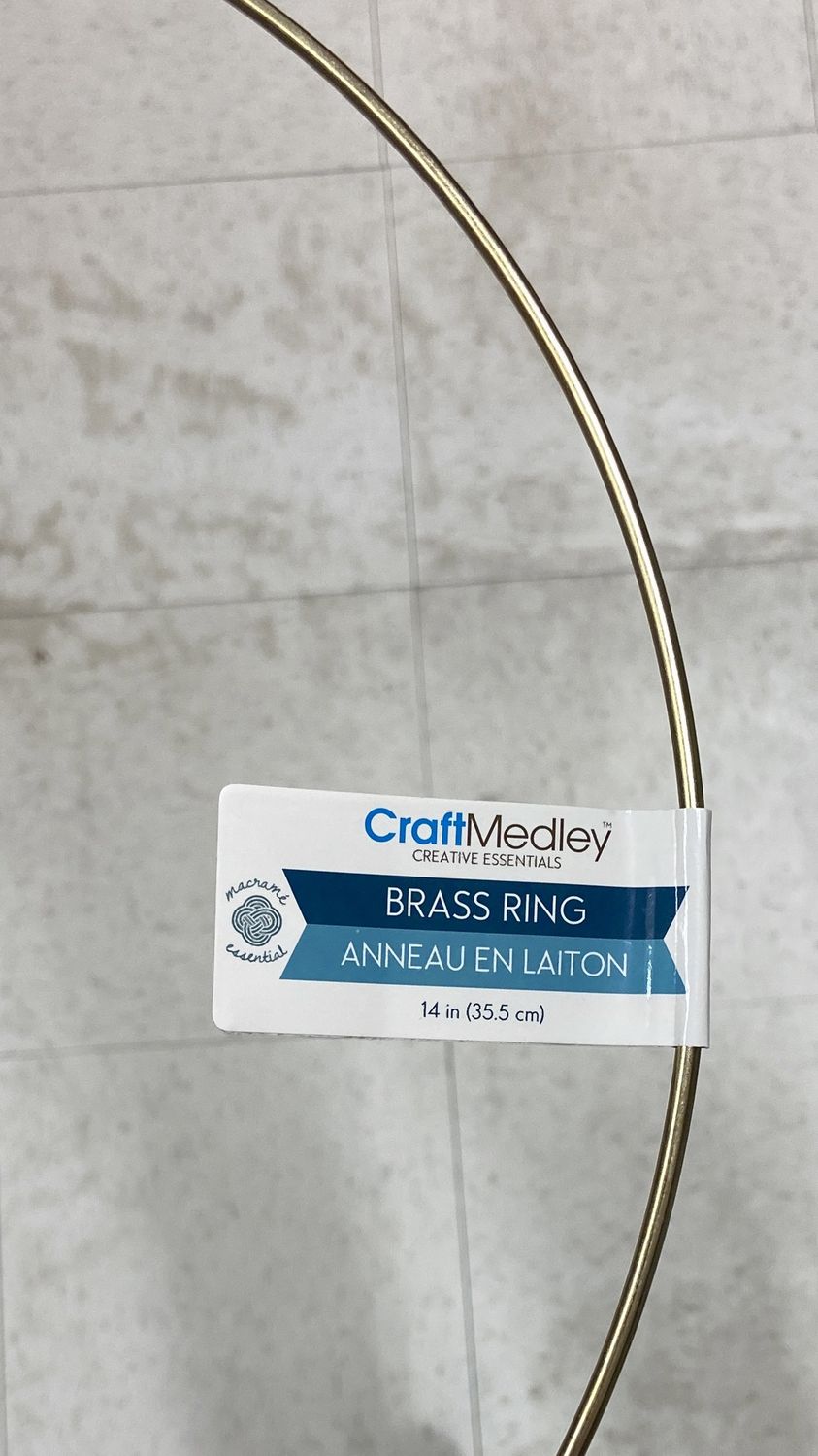 Craft Medley: 14&quot; Brass Rings Round