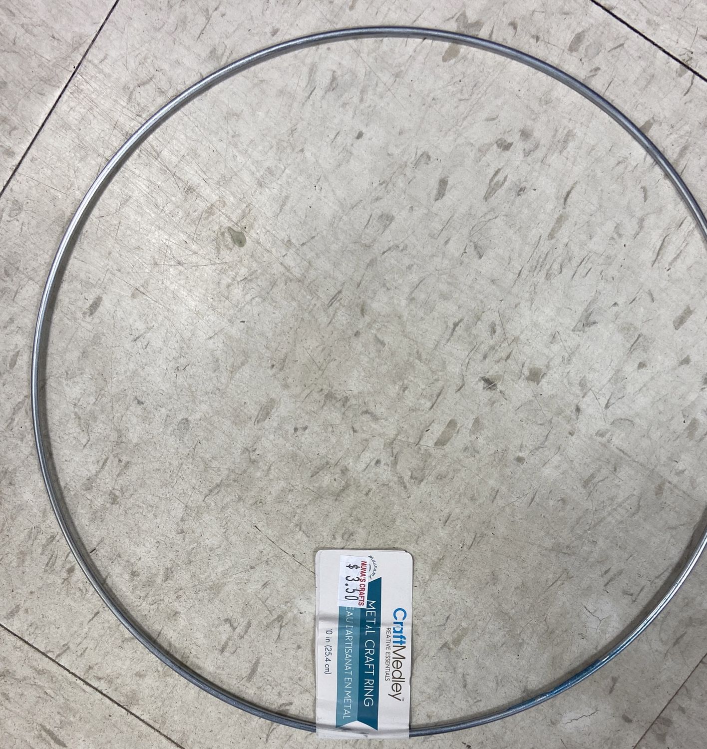 CraftMedley: 10&quot; Metal Craft Ring