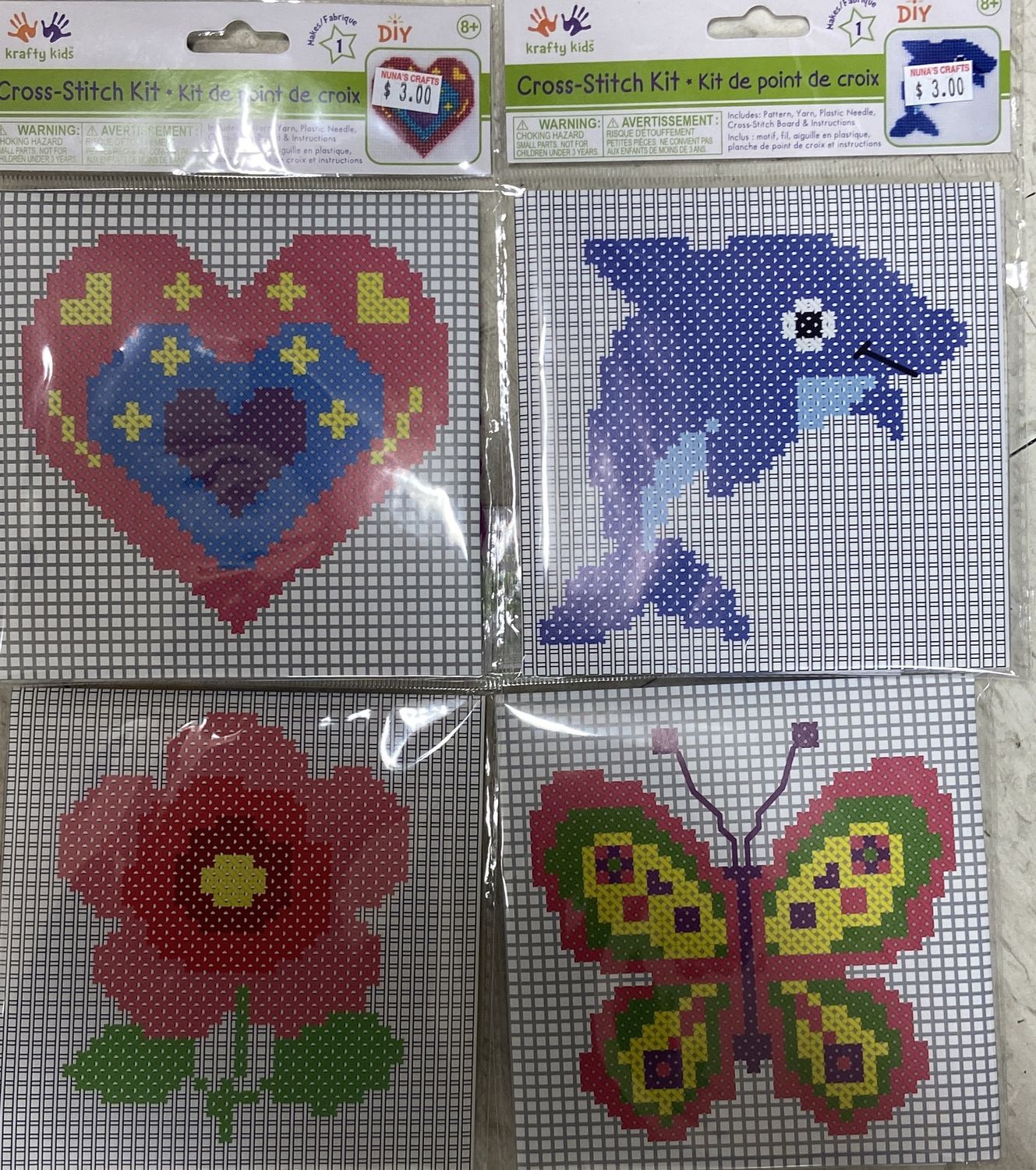 Krafty Kids: Asst. Styles Cross-Stitch Kit