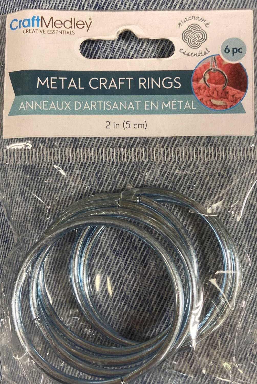MultiCraft: 6pk 2&quot; Metal Craft Rings