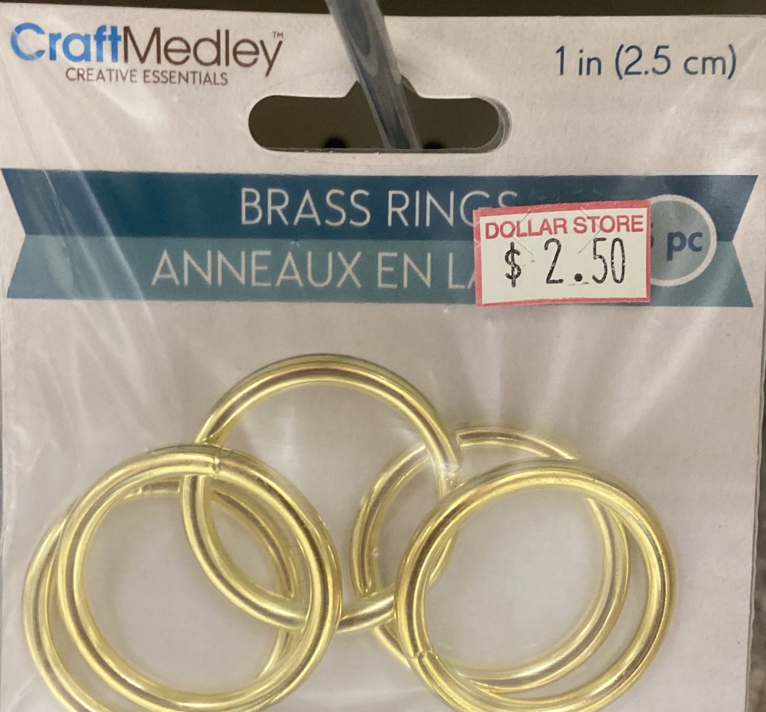 CraftMedley: 1&quot; Brass Rings