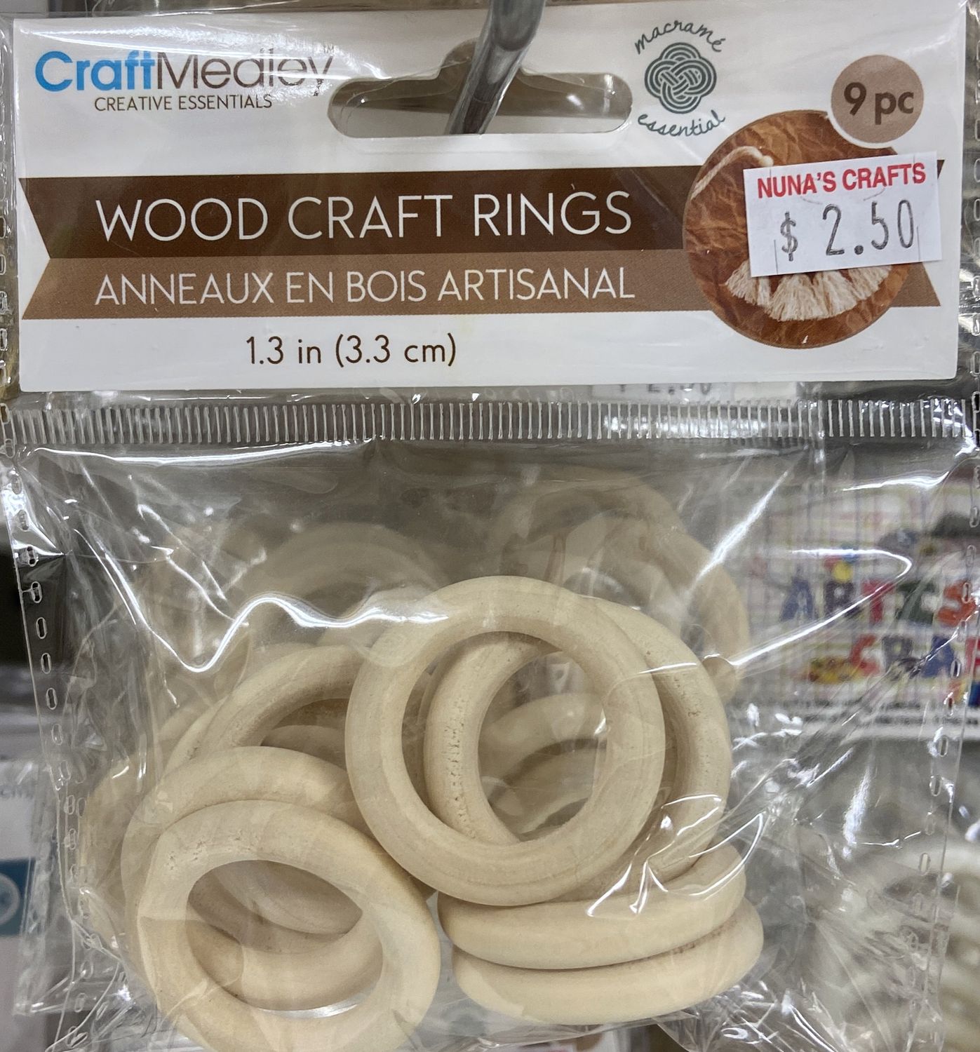 CraftMedley: 1.3&quot; Wood Craft Rings