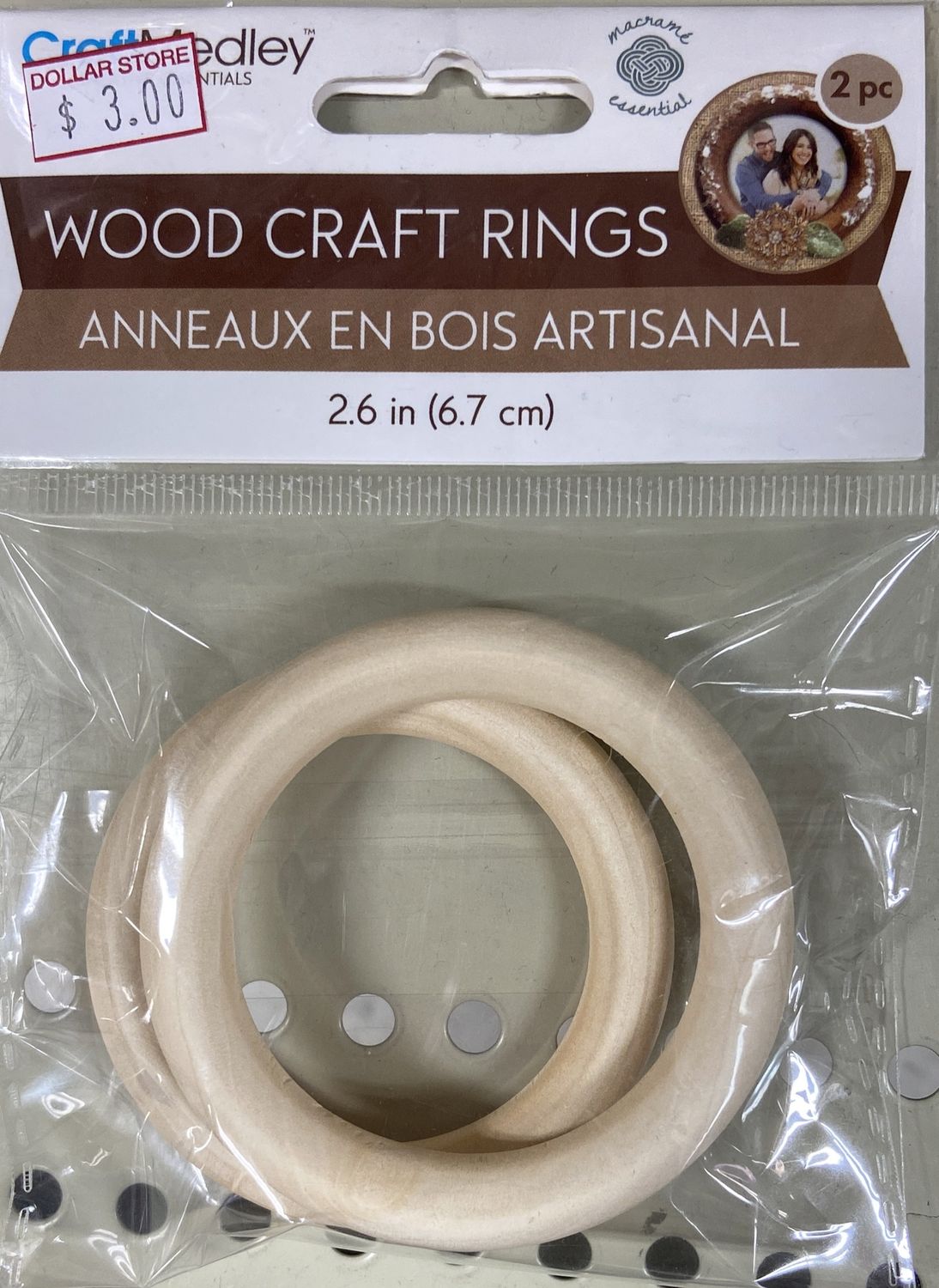 CraftMedley: 2.6&quot; Wood Craft Rings