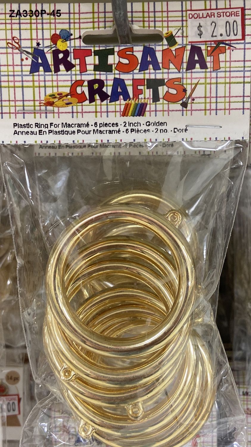 Ugarit: 2&quot; Plastic Ring For Macramé