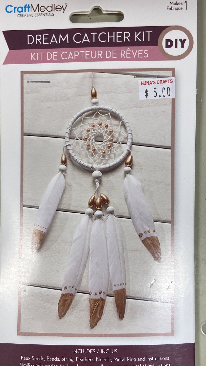 CraftMedley: White Dream Catcher Kit