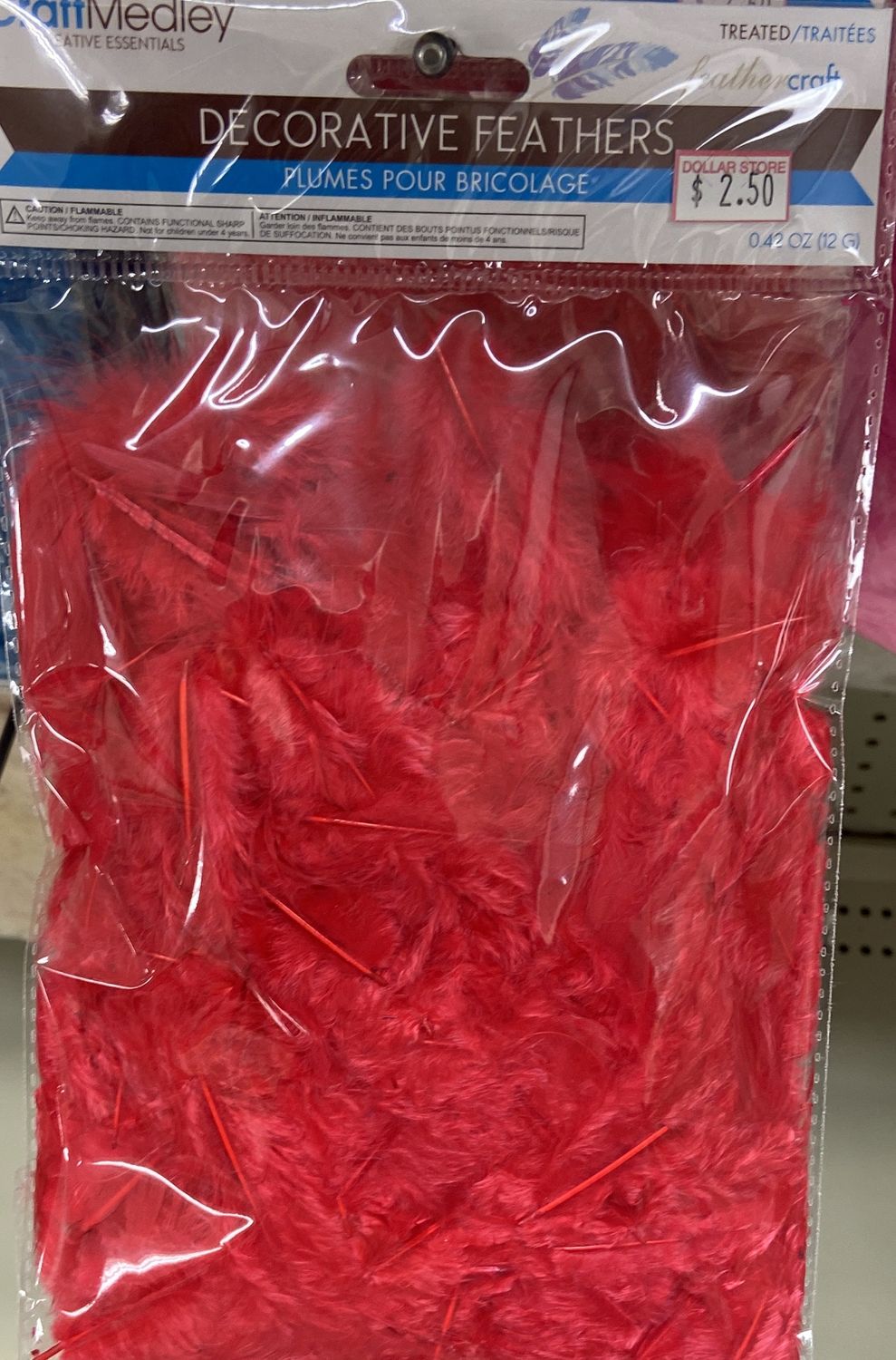 CraftMedley: Red Decorative Feathers