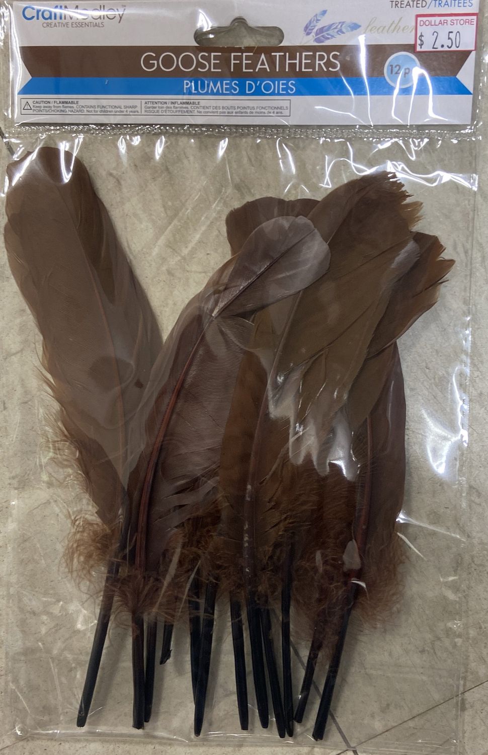 CraftMedley: Brown Goose Feathers