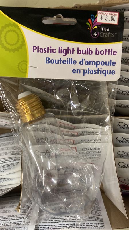 Plastic Light Bulb Bottle