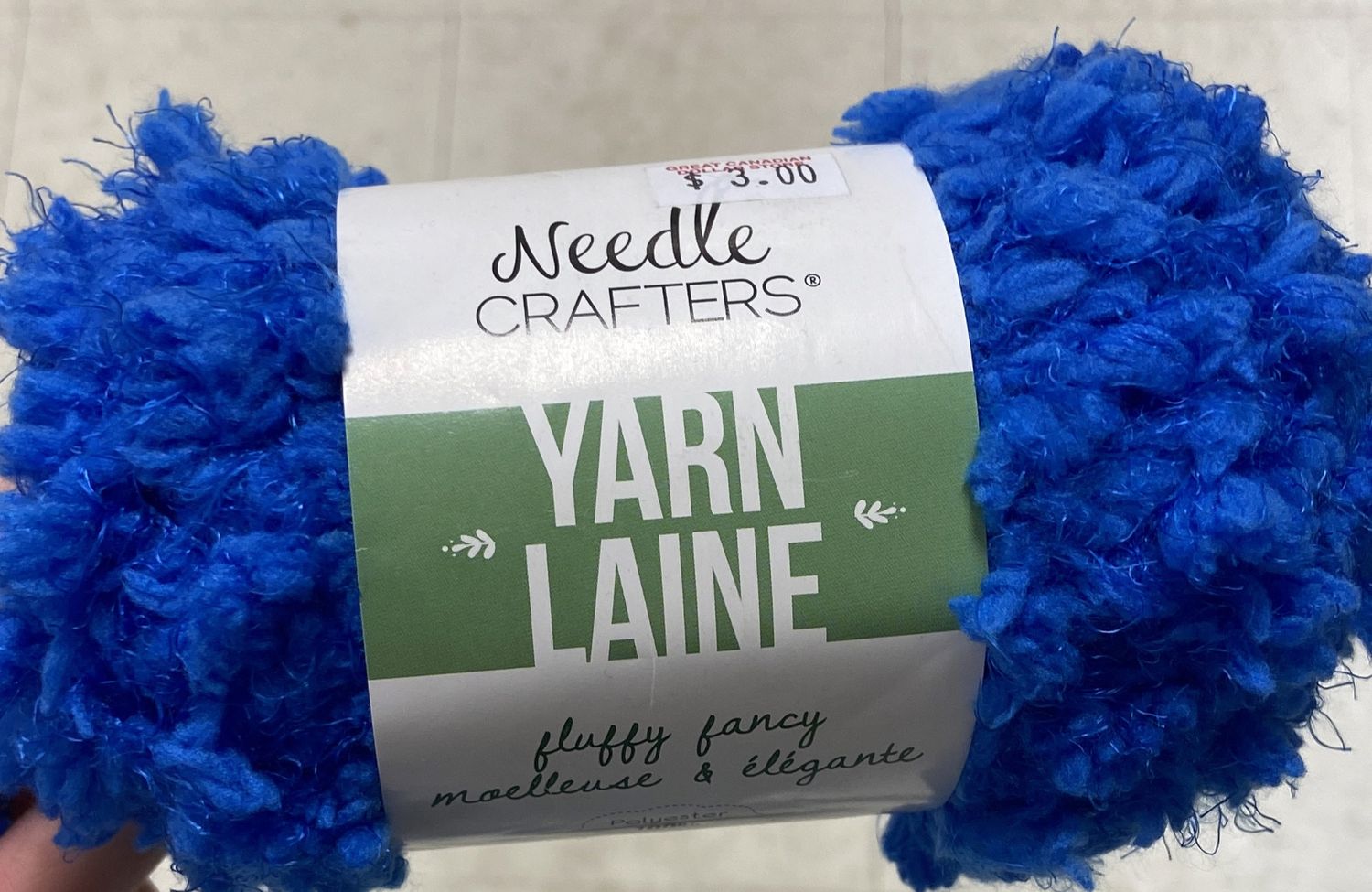 Needle Crafters: Blueberry Fluffy Fancy Yarn
