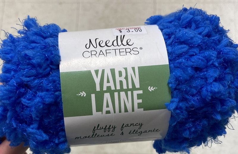 Needle Crafters: Blueberry Fluffy Fancy Yarn