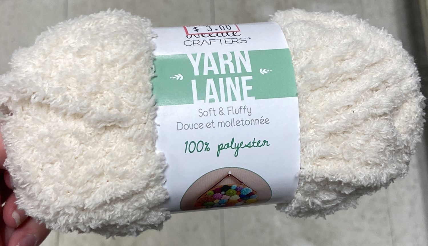 Needle Crafters: Cream Soft and Fluffy Yarn