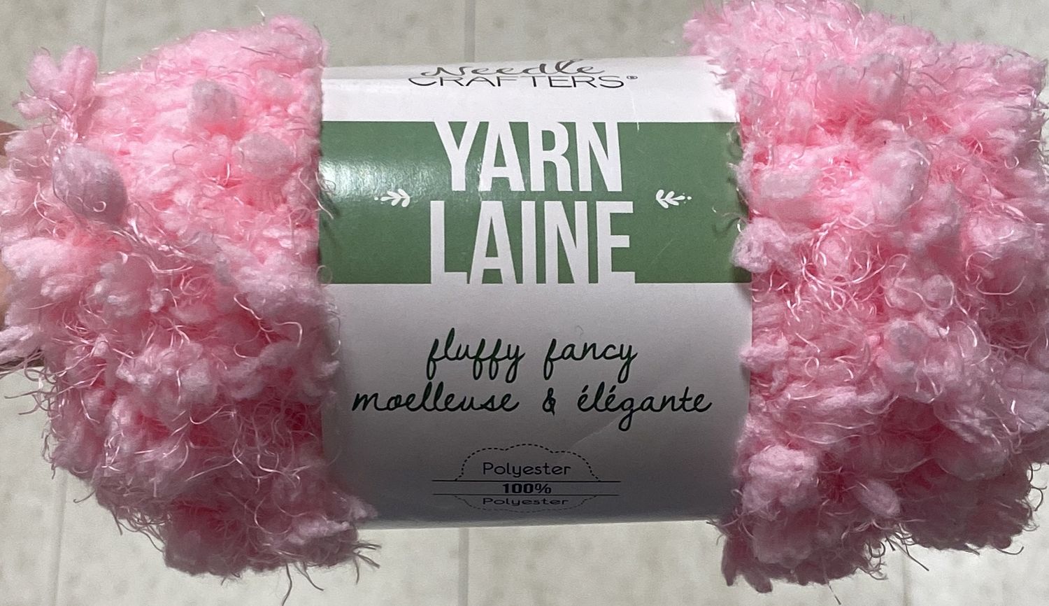 Needle Crafters: Baby Pink Fluffy Fancy Yarn