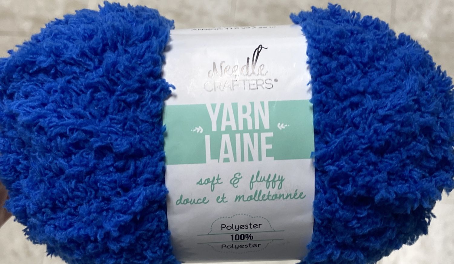 Needle Crafters: Royal Blue Soft and Fluffy Yarn