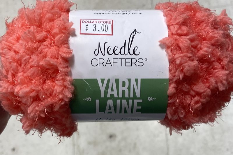 Needle Crafters: Coral Fluffy Fancy Yarn