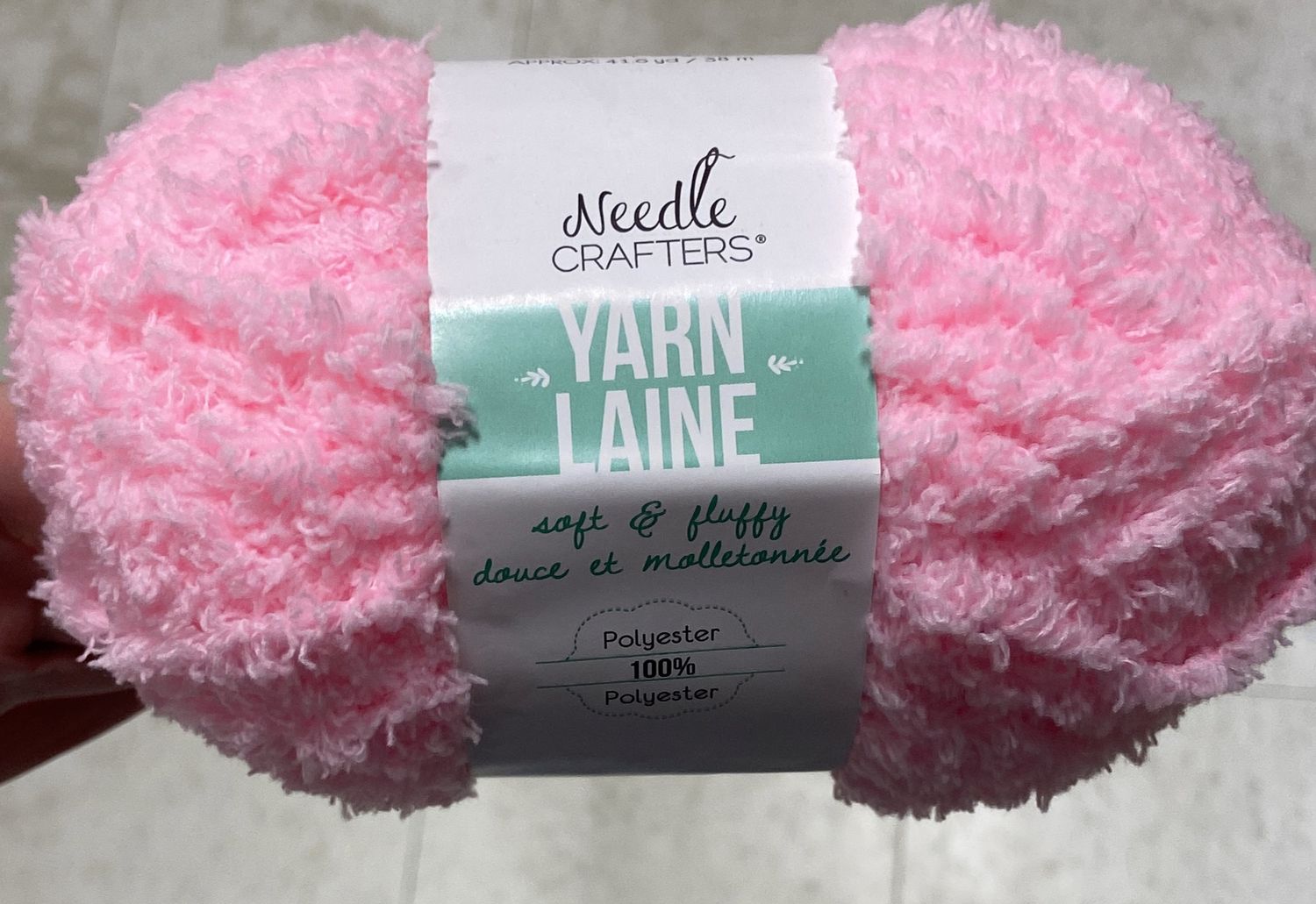 Needle Crafters: Baby Pink Soft and Fluffy Yarn
