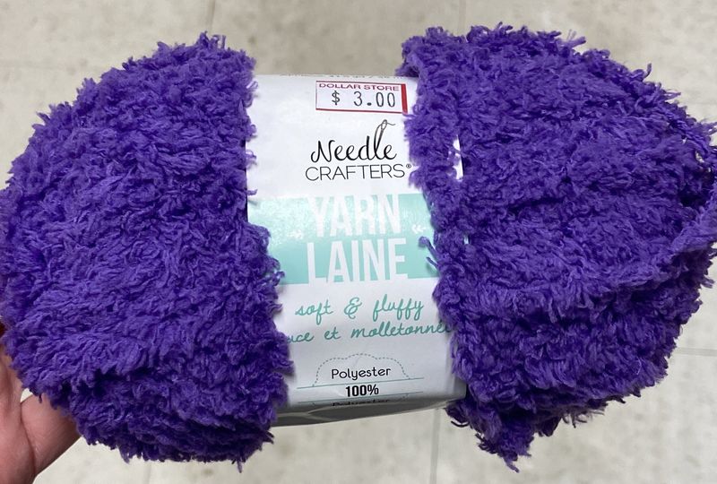 Needle Crafters: Regal Purple Soft and Fluffy Yarn