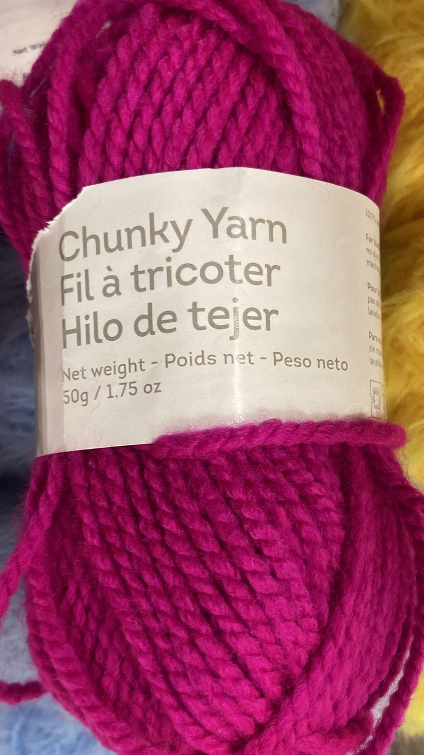 Knitmore: Fuchsia Chunky Yarn