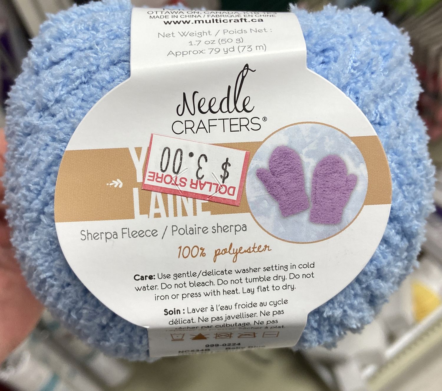 Needle Crafters: Baby Blue Sherpa Fleece