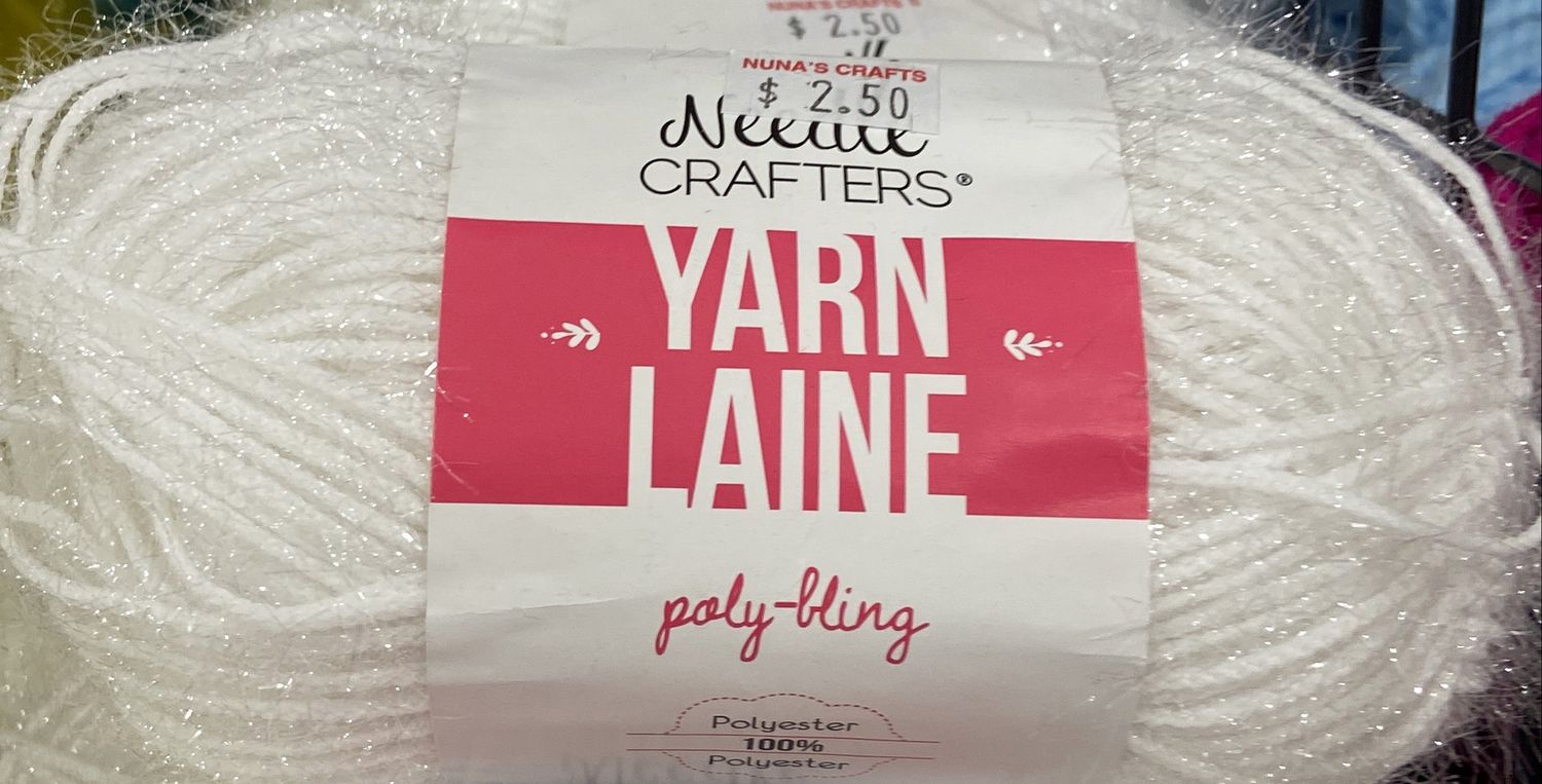 Needle Crafters: White Poly-Bling