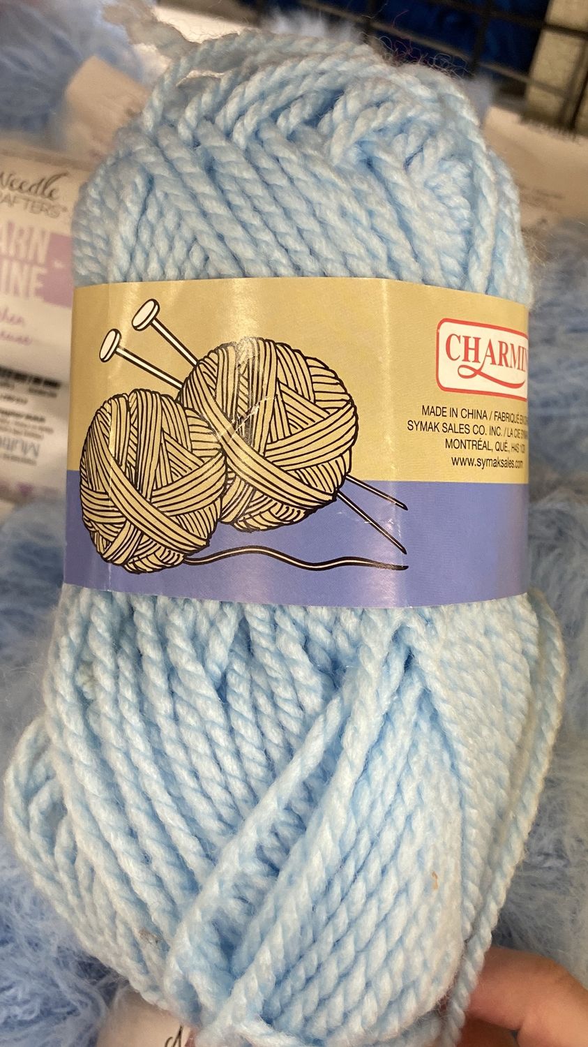 Charmin: Baby Blue Acrylic Yarn