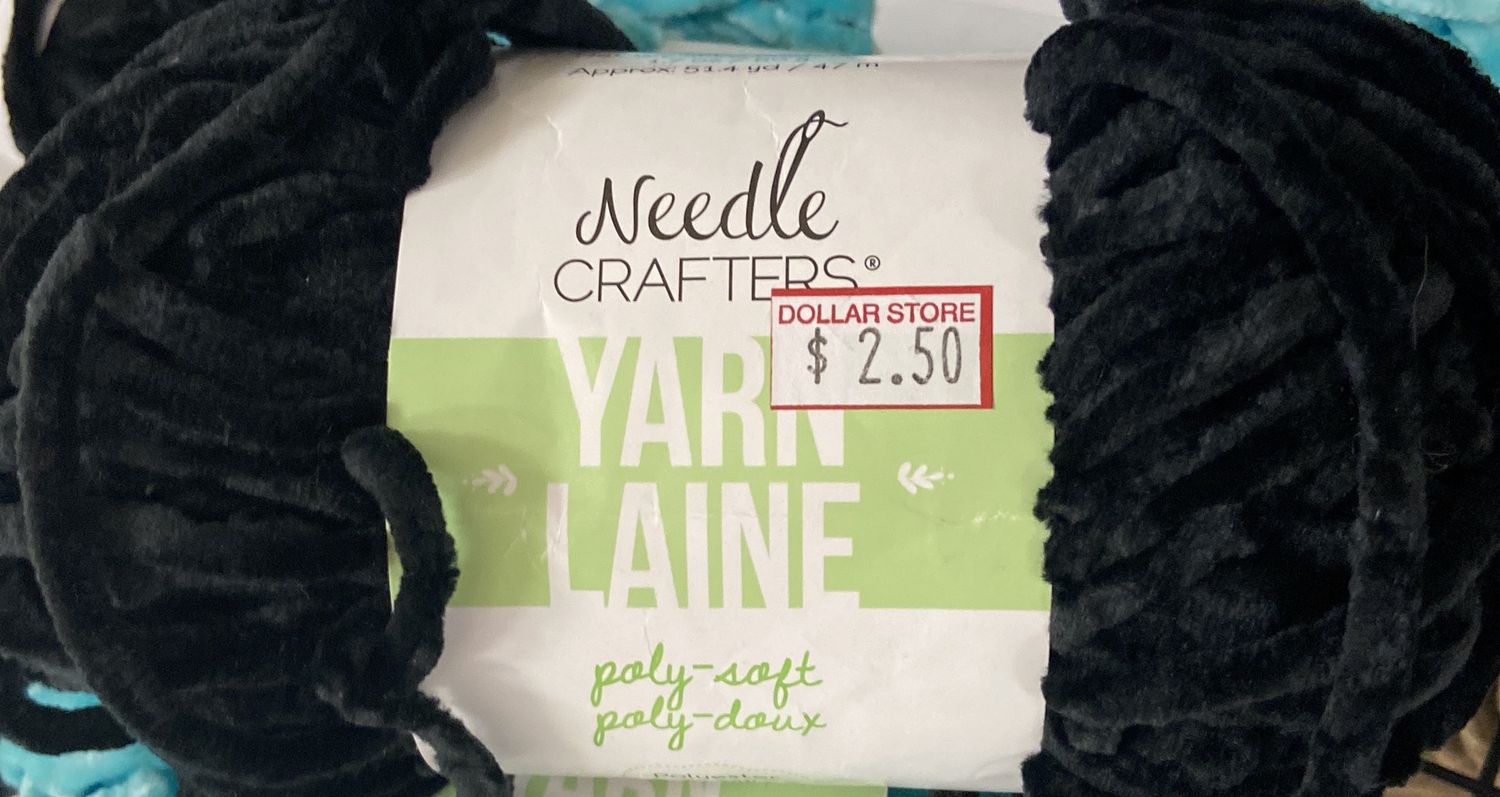 Needle Crafters: Black Poly-Soft Yarn