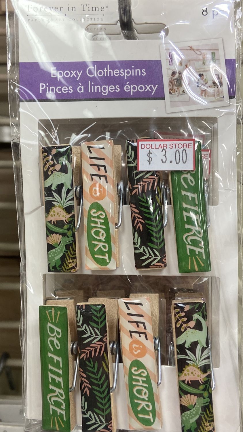 MultiCraft: Be Fierce - Epoxy Clothespins